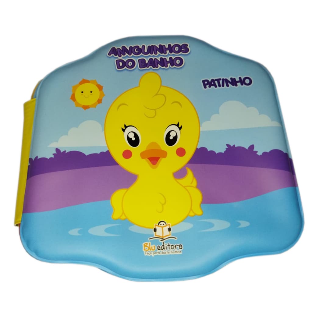 Livro Infantil: Amiguinhos do banho: Patinho – Blu Editora - livros de banho - livros impermeáveis - livros para bebês