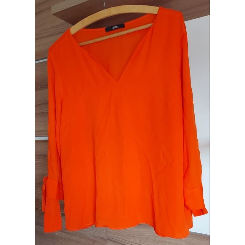 Camisa Manga Longa Laranja/P