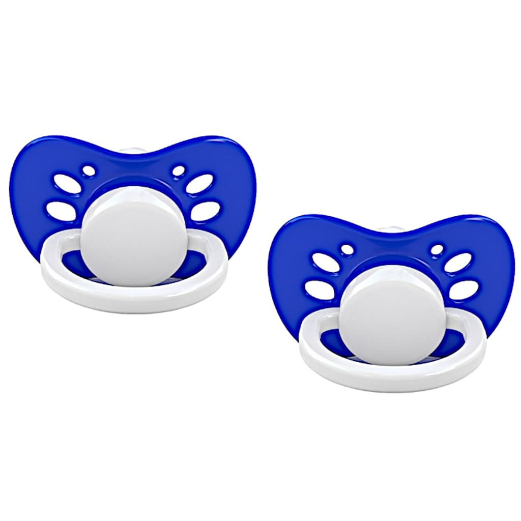 Kit 2 Chupetas Premium Bico Redondo Silicone Bebê Menino Menina Pac C/2 Chupetas Ventiladas