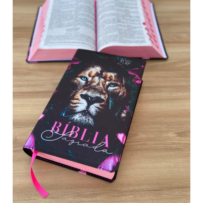 Biblia Leão Dalila ARC |  Letras Grandes Evangélica Com Harpa e indice