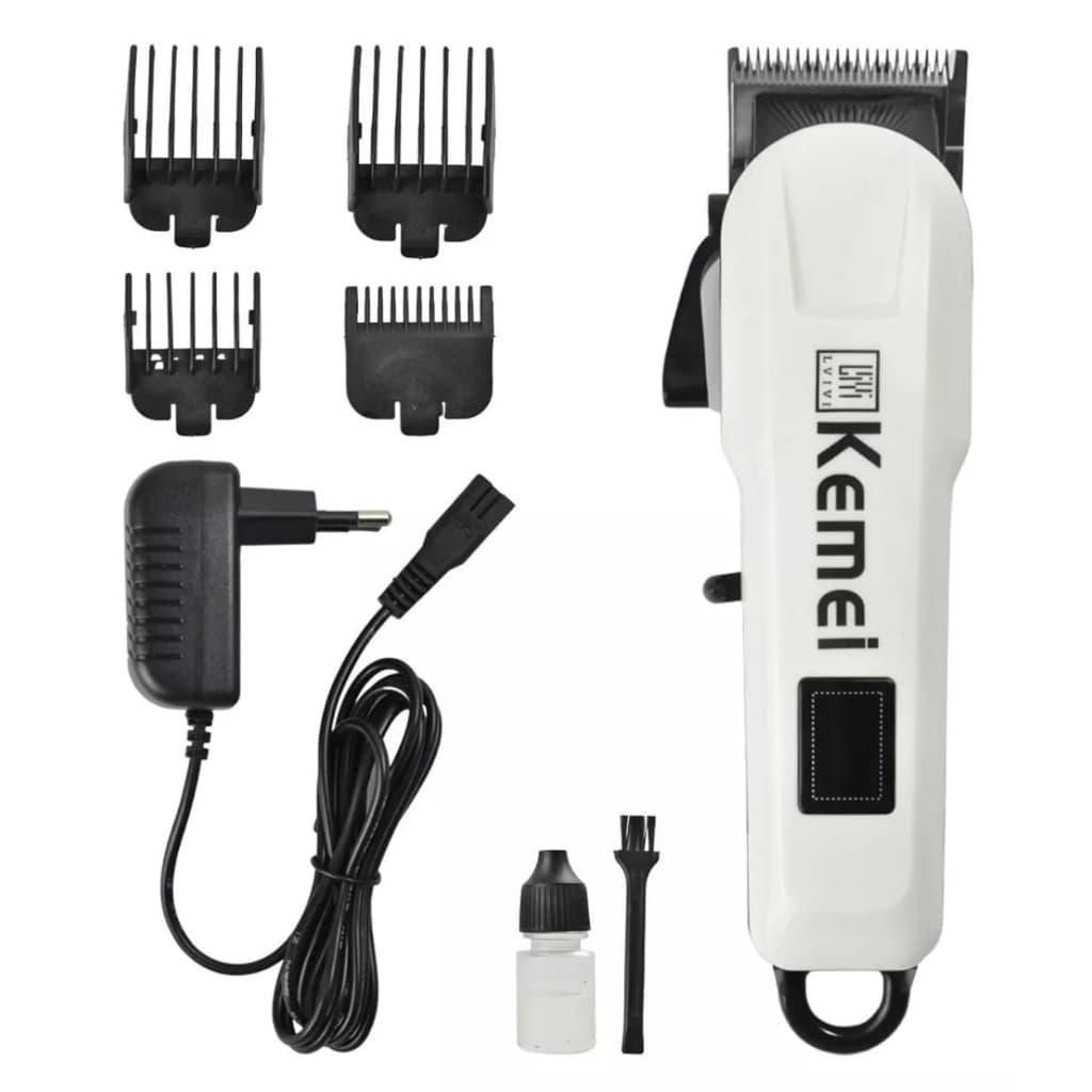 Maquininha de Cortar Cabelo Profissional Sem fio Recarregável Kemei KM-809A