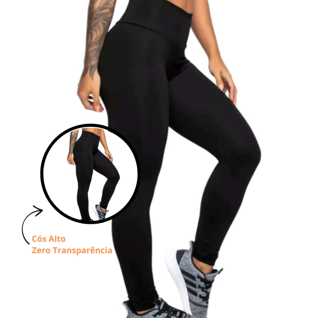 Calça Legging Feminina - Calça Legging Suplex Cintura Alta Fitness