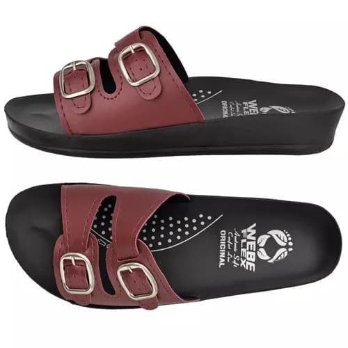 Sandália Feminina Ortopédica Birken Webe Flex Macia Leve Confortável Calce Fácil Chinelo Ortopédico