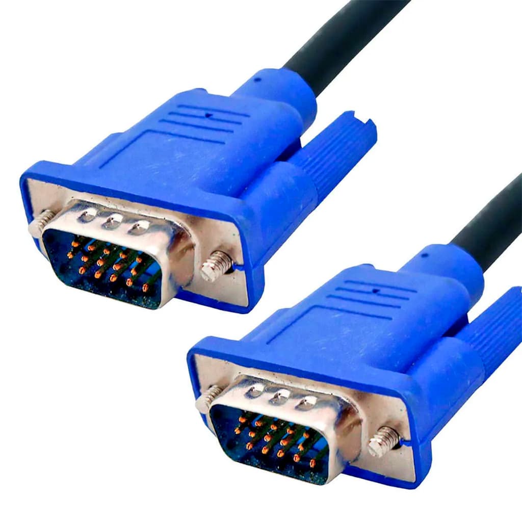 Cabo 1.5 Vga 15 Pinos Macho x Vga Macho Monitor PC