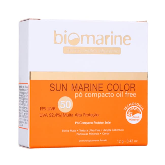 Biomarine Sun Marine FPS50 Color Pó Compacto Oil Free 12g