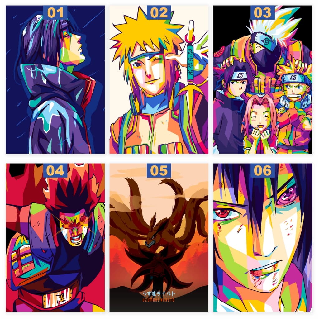 Quadro Placa Decorativa Naruto Anime 10X15 Kakashi Madara Guy Sasuke Pain Itachi Akatsuki