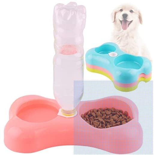 Pote Comedouro Duplo Pets Gatos Cachorros Água Pet Shop Tigela Alimentador Bebedouro