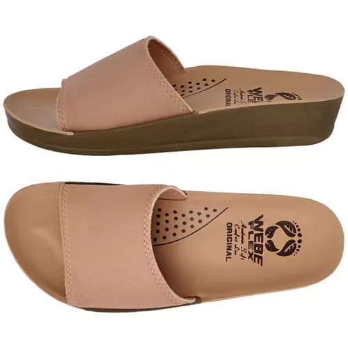 Sandália Feminina Ortopédica Slide Nude Confortável Chinelo Ortopédico Feminino Anatômico