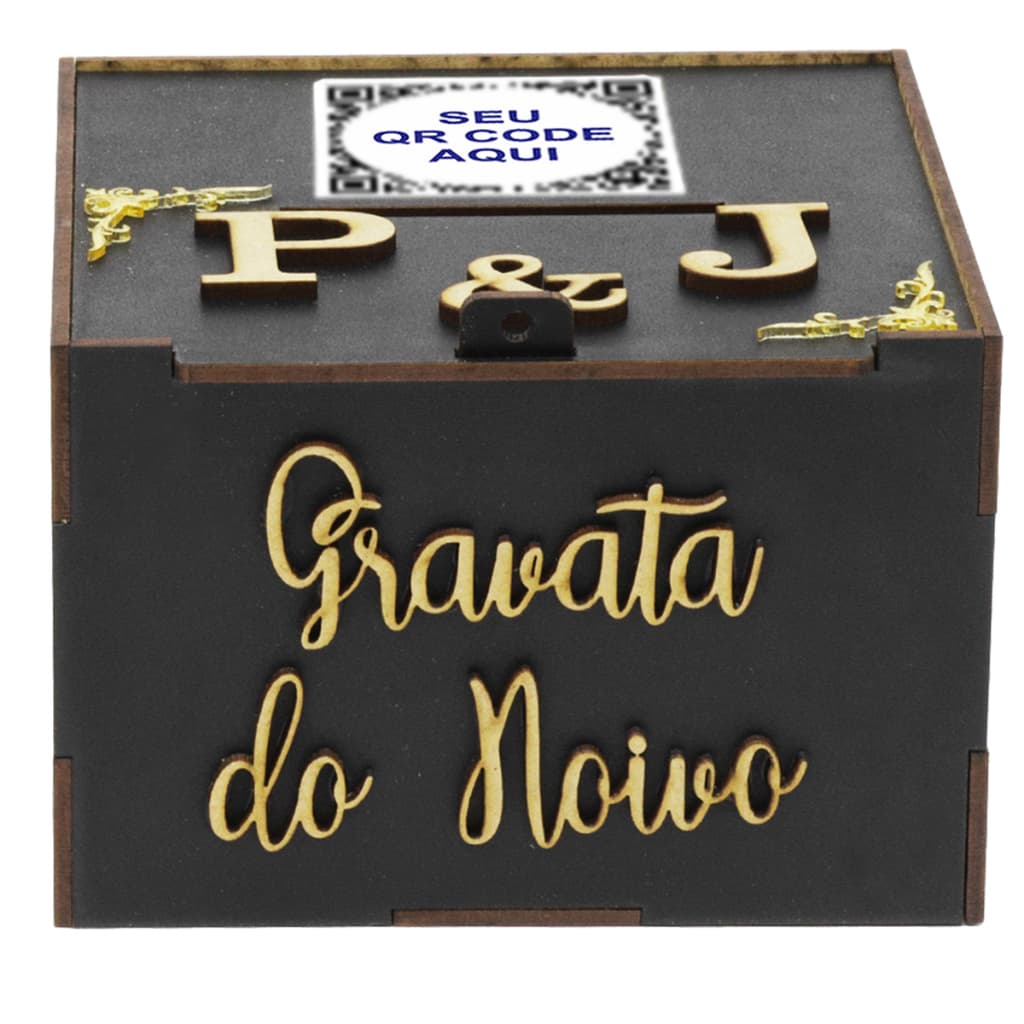 Caixa Cofre Dos Noivos Lua De Mel Hora Da Gravata Sapato Da Noiva