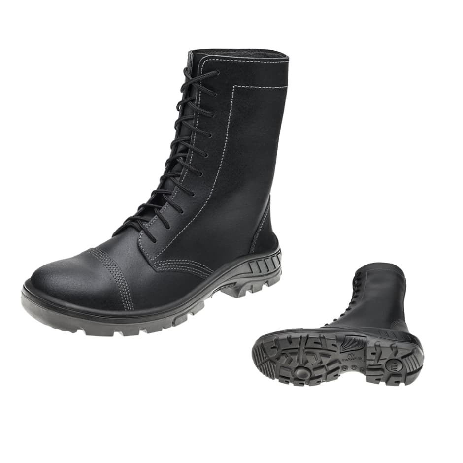 Coturno Bota  Cadarço Bico PVC Segurança Militar Marluvas Selva 95C32 Tático para Proteção Segurança CA 41774
