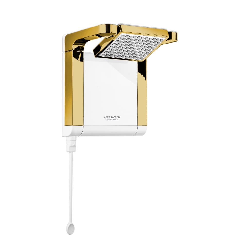 Chuveiro Lorenzetti Acqua Star - Branco com Dourado 127v