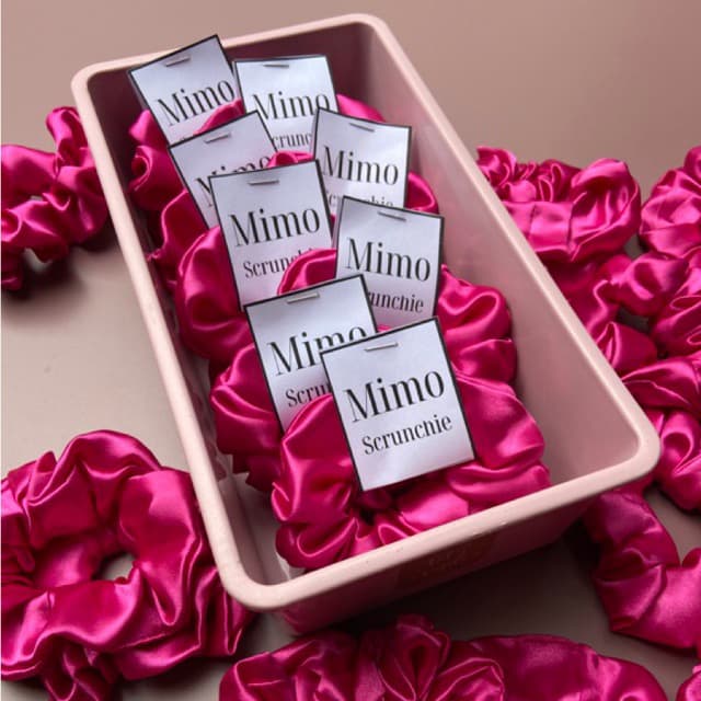 30 xuxinhas de cetim antifrizz scrunchie ATACADO MIMO LEMBRANCINHA