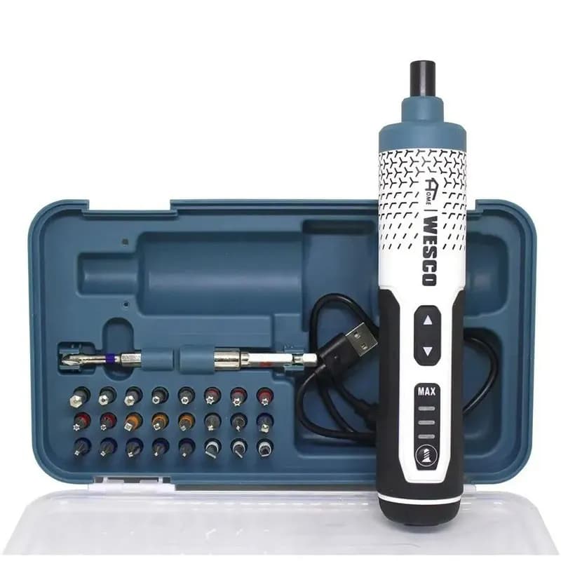 Parafusadeira a bateria 3,6 Volts com estojo e 24 acessórios Wesco WS2001
