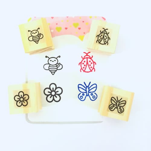 Kit de Carimbos Pedagógicos Carimbos FOFOS | Kit de Mini Carimbos para Professor