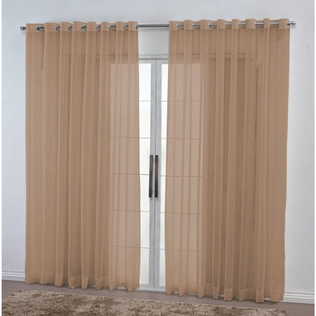 Cortina Só Voil Sem Forro 6.00x2.60 Transparente Para Varão Sala Quarto