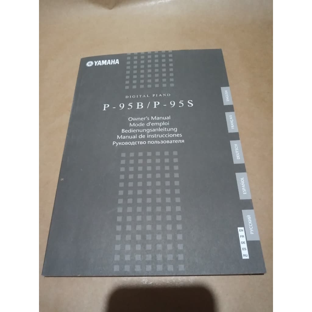 Manual Instruções Piano Teclado Digital Yamaha P - 95 B \ S