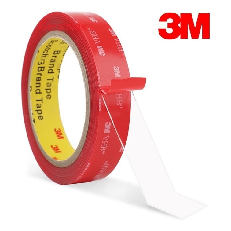 Fita Dupla Face 3M Original 12mm de Largura Fixação Forte Fita Adesiva Profissional Fixar Quadros Cabeceiras Objetos