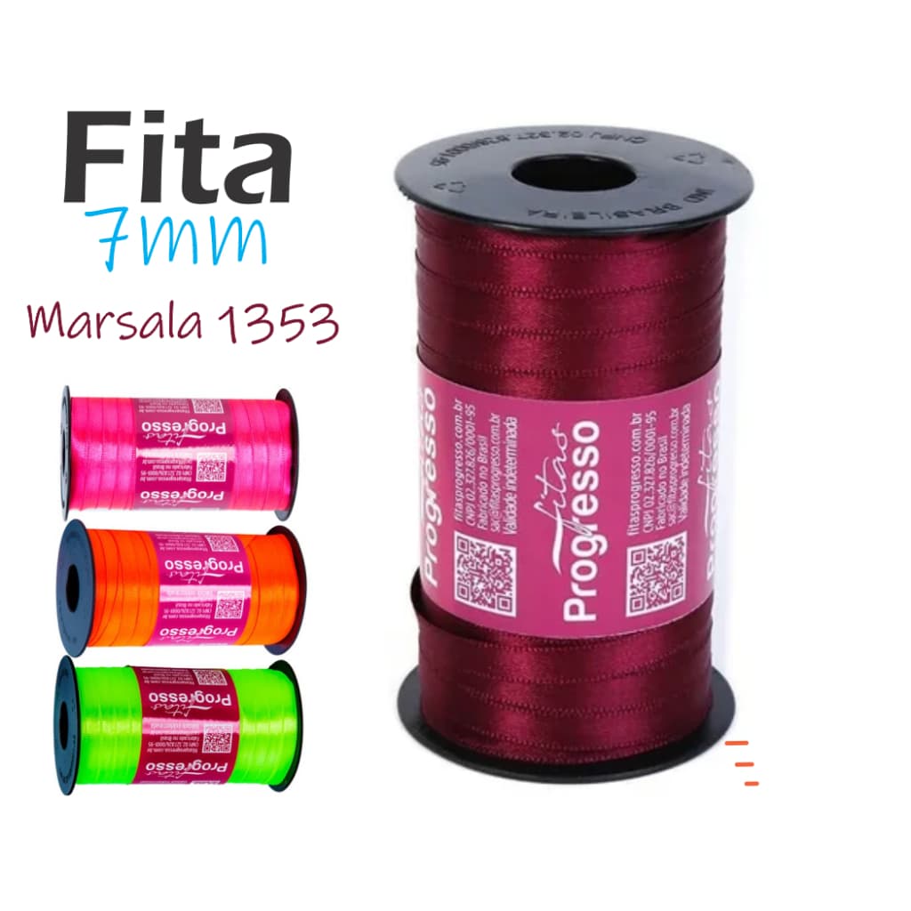 FITA CETIM 7mm PROGRESSO LAÇO ESPECIAL | PRESENTE | EMBALAGENS | DECORAÇÃO |