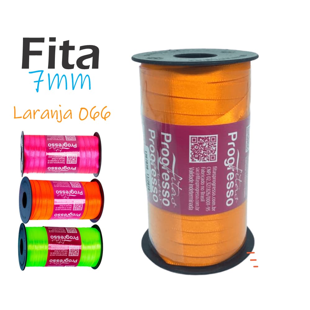FITA CETIM PROGRESSO 7mm | LAÇOS | PAPELARIA | DECORAÇÃO |