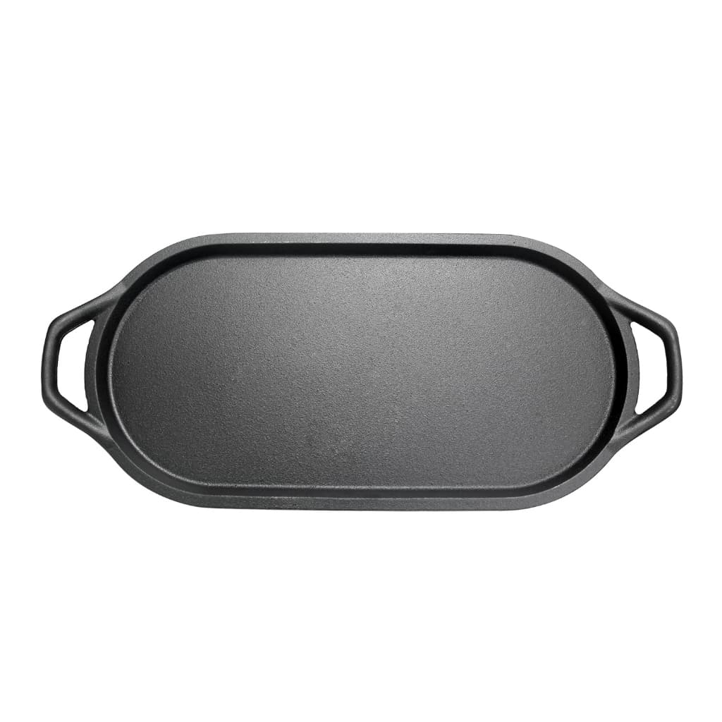 Chapa De Ferro Fundido Oval 45x22x3,5 Cm Forno E Fogão Mta