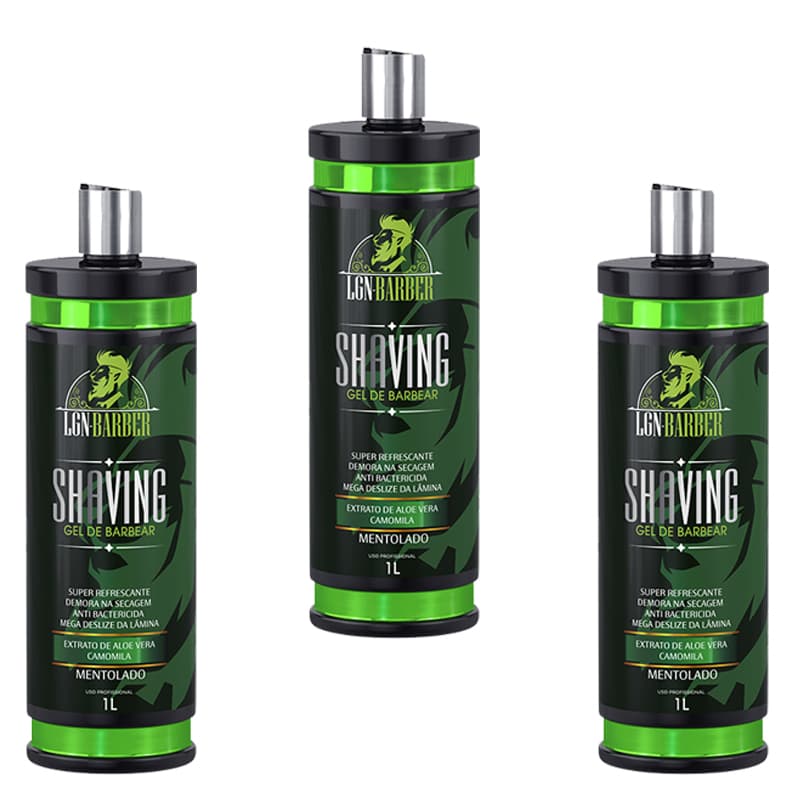 3Un shaving gel para barbear menta 1L - LGN Barber
