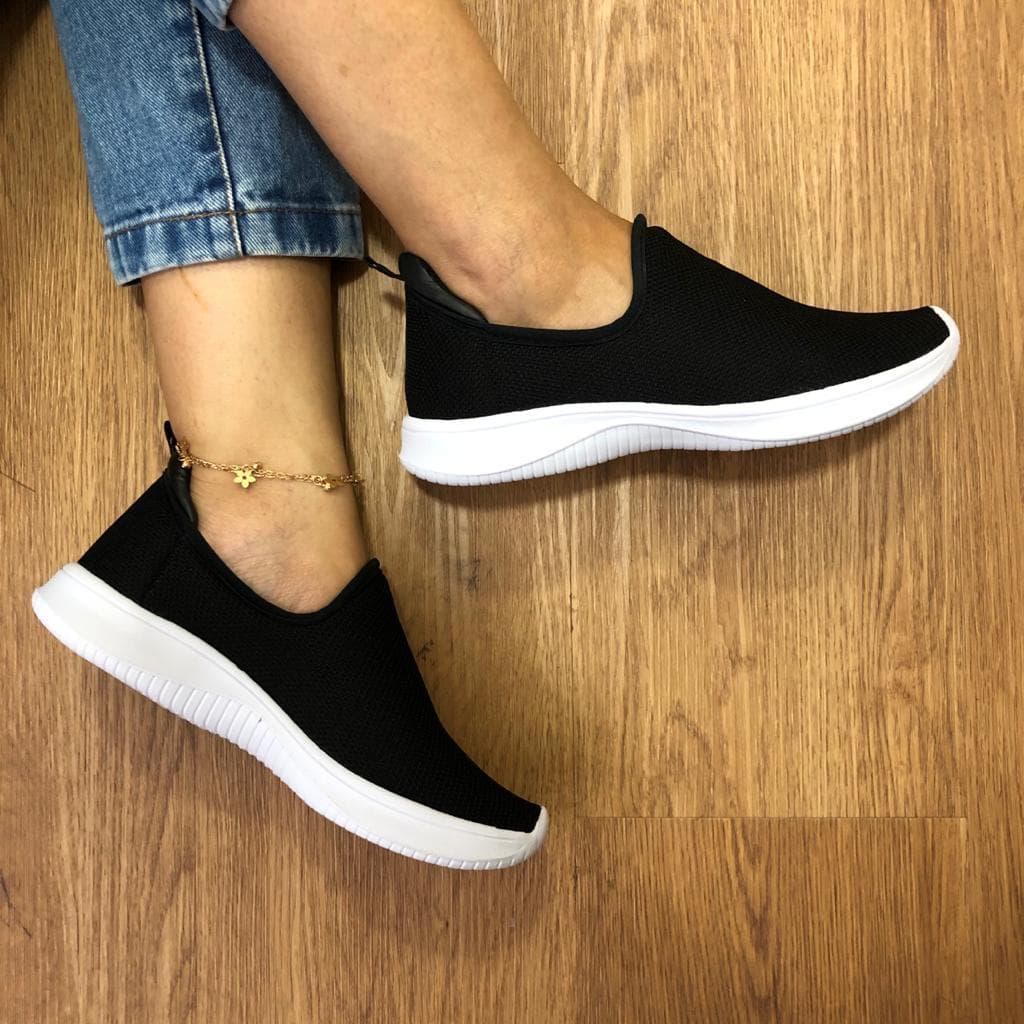 Sapato Tênis Meia Conforto Moda Feminina