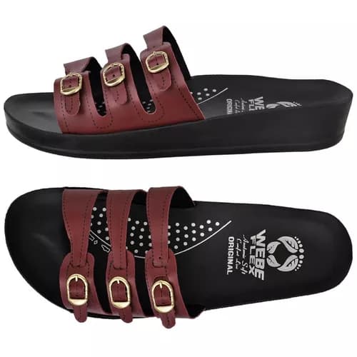 Sandália Feminina Ortopédica Macia Chinelo Birken Anatômico Esporão Para Dores Nos Pés Webe Flex