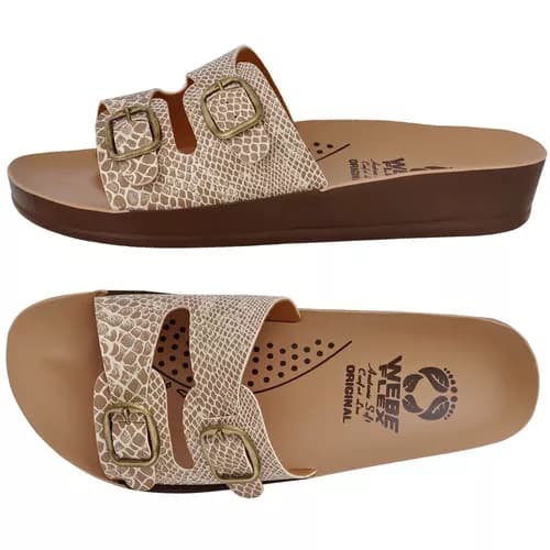 Sandália Feminina Ortopédica Cobra Confortável Chinelo Birken Fascite Plantar Esporão