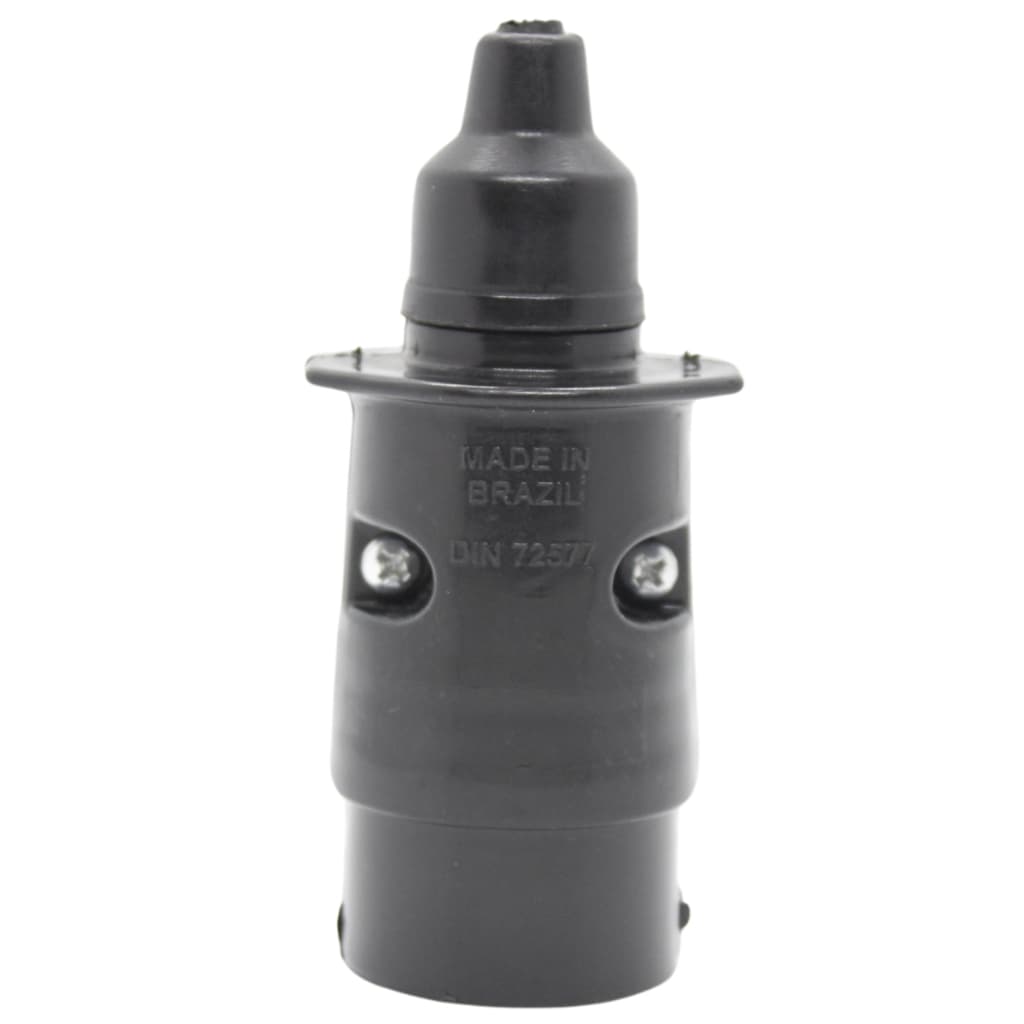Tomada Plug Macho Preto - Para Carretinha Reboque