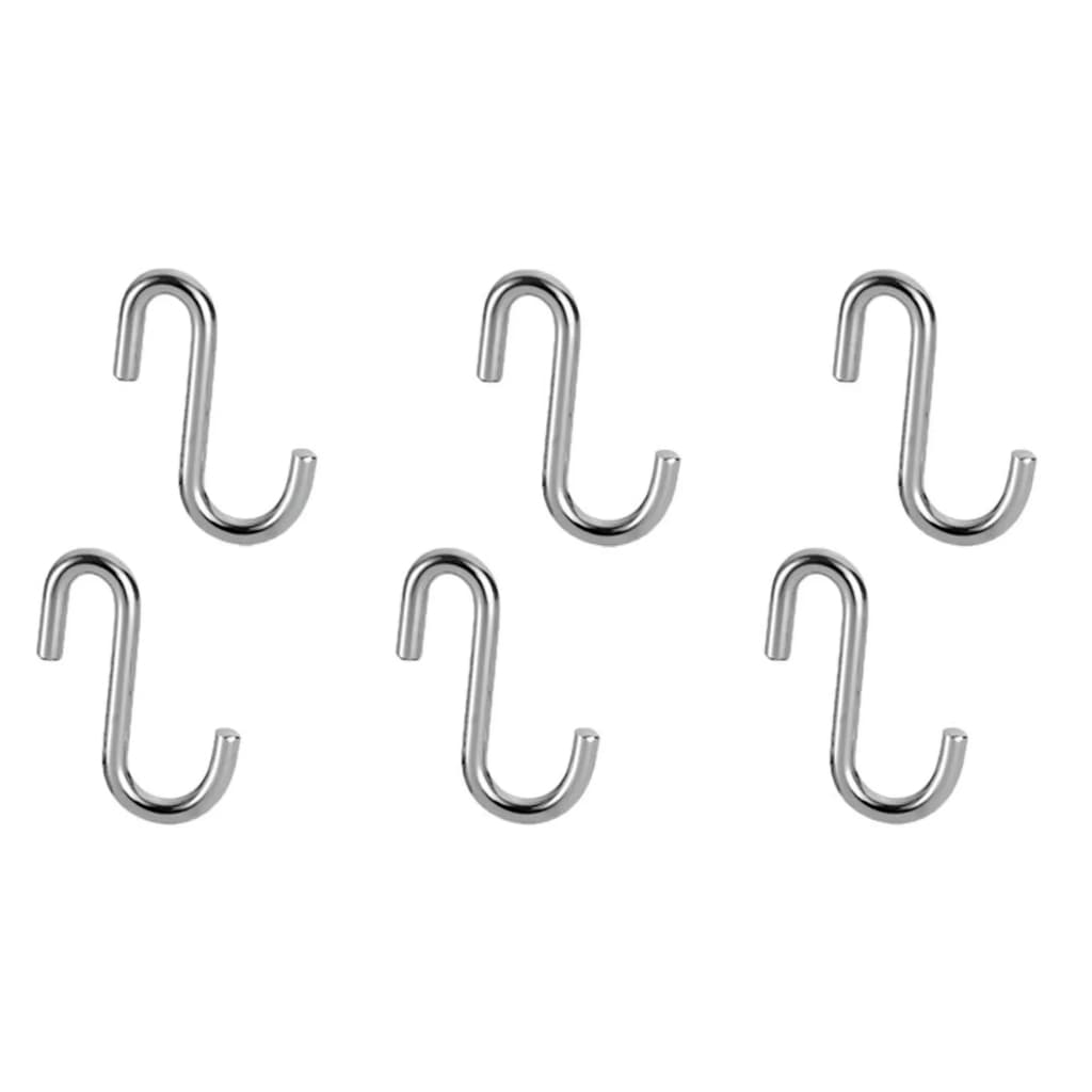 Kit 6 Ganchos Multiuso Cromado 6cm Ref.122-6