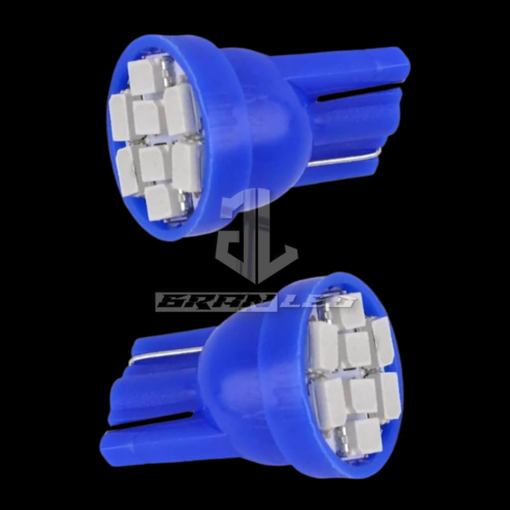 Kit 100/50/25 lampadas T10 8smd, pingo, pingao, p/ meia, placa, painel, teto 12v AZUL