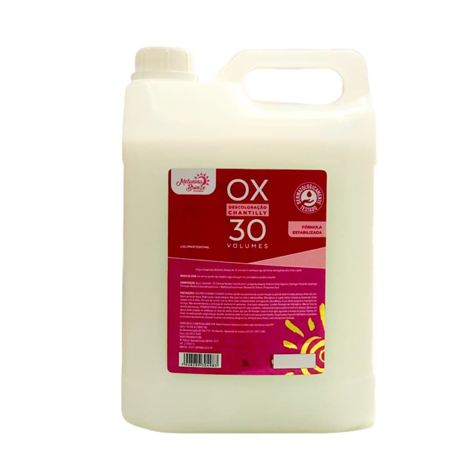 Água Oxigenada Chantilly Ox 5l Litros Melanina Bronze
