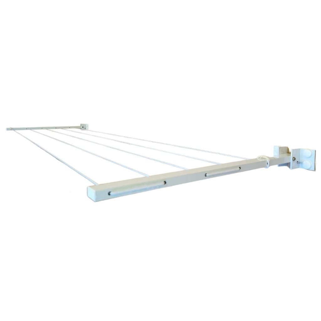 Varal Retratil De Parede Articulado Dobravel Grande Extensivel Até 4 Mt Suporta 30 Kg