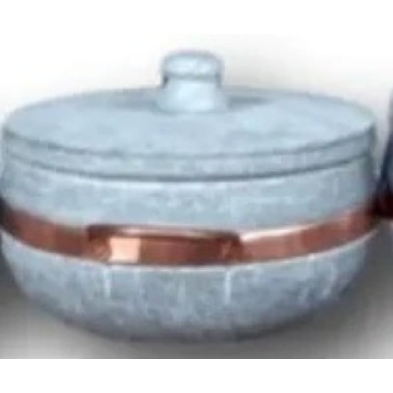 panela de pedra 1200ml alça de cobre