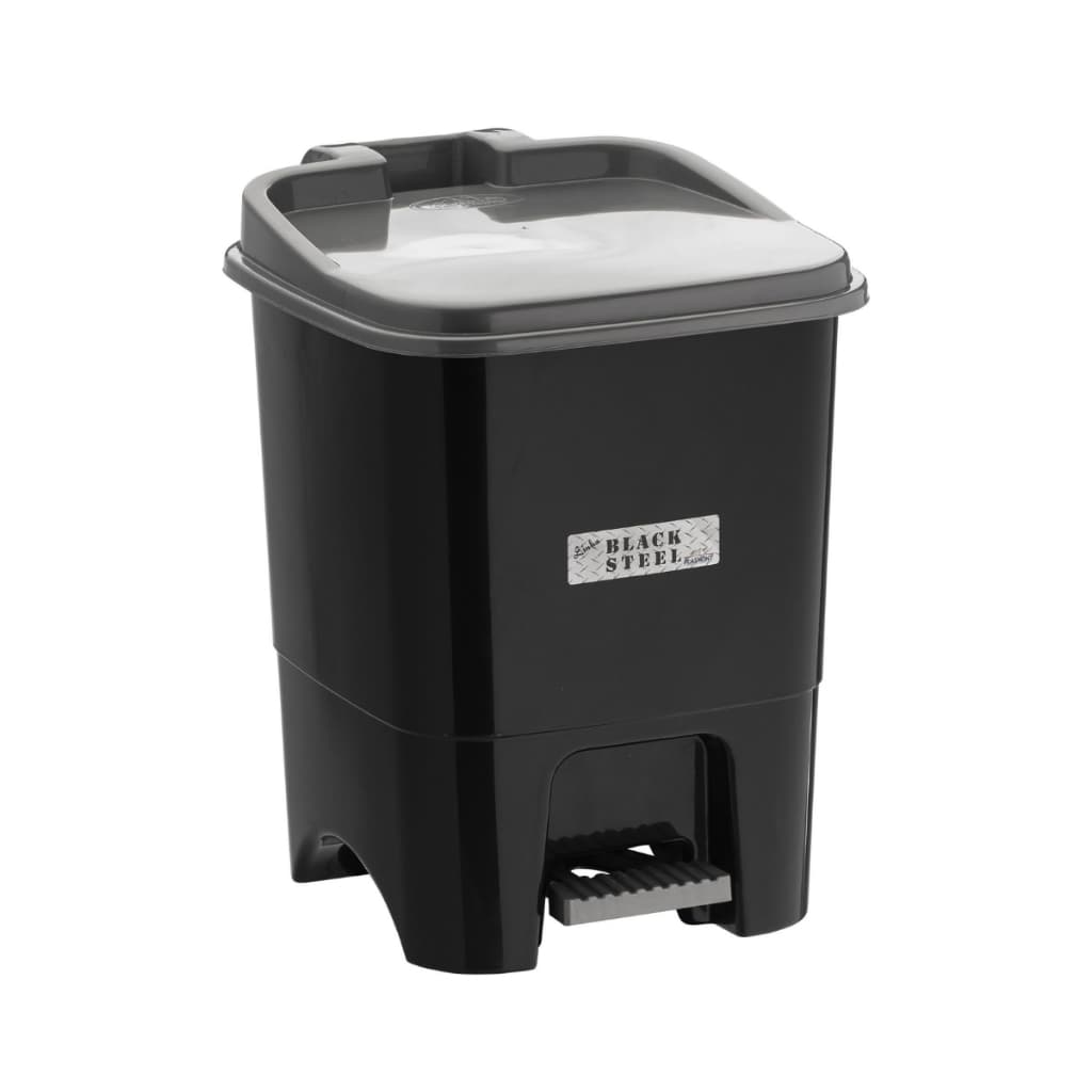 Kit 2 Lixeiras De Plástico Com Pedal Tampa Lixeira Reforçada Banheiro Cozinha Escritório