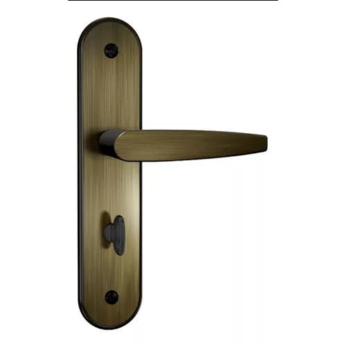 Fechadura de Banheiro Chave Fixa Stam 824/33 Espelho Porta de Madeira e Alumínio Broca 40mm Antique