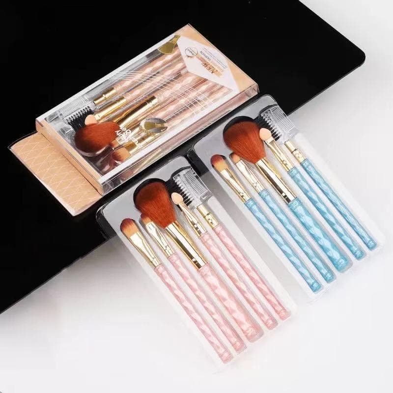 20 Peças Kit 5 Pínceis De Maquiagem Beauty Brush Para Sombra / Cílios / Sobrancelha Set Cabos Rigidos E Cerdas