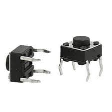KIT COM 10 PushButton Botão Táctil Microchave Push Button 6x6x5mm 4 Pinos