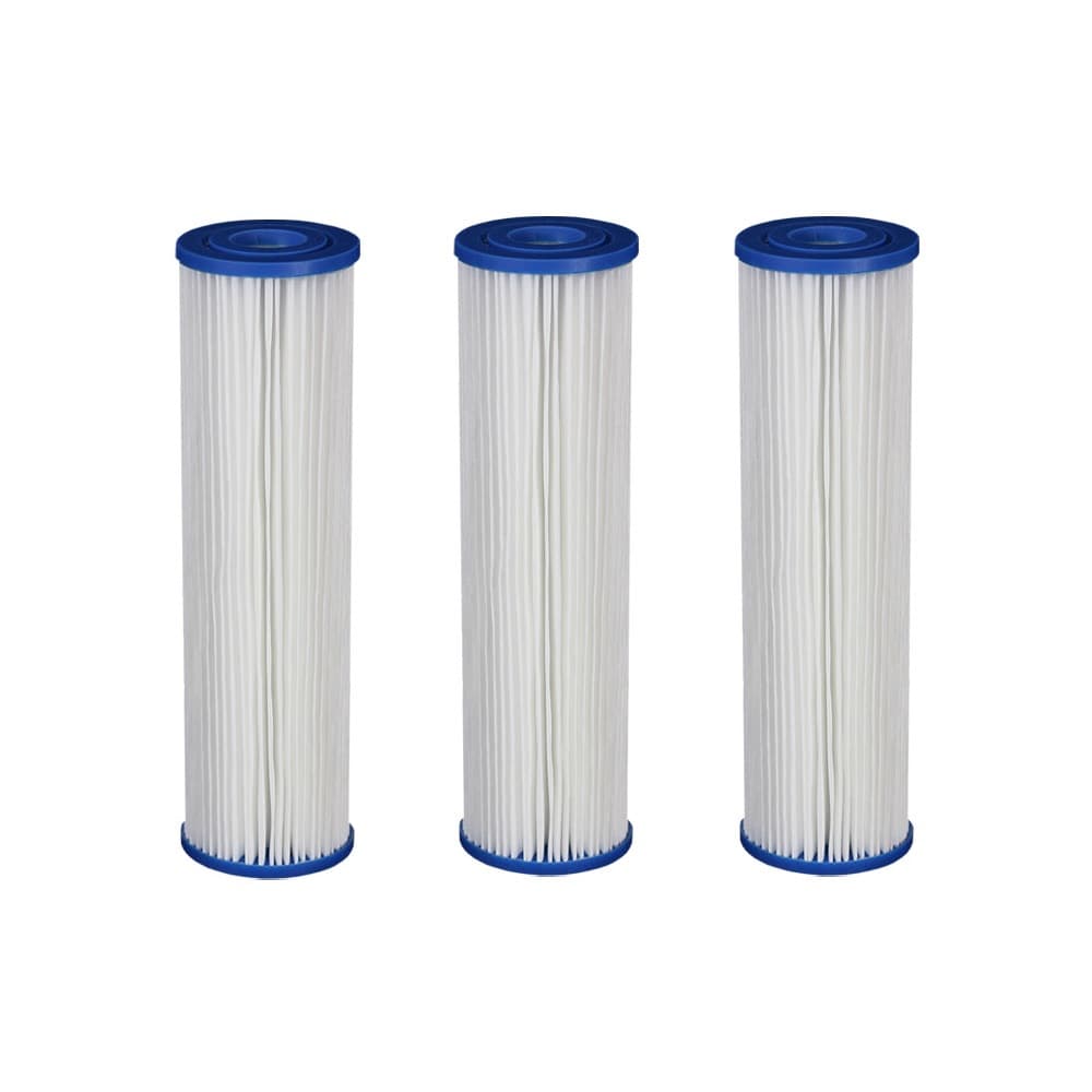 3 Refis Plissado Lávavel 10 Polegadas X 2 1/2