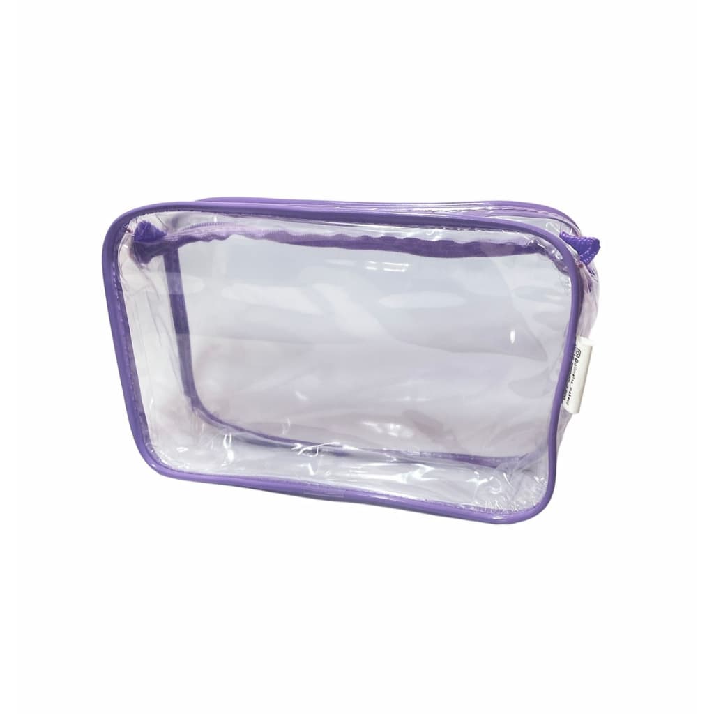 Necessaire transparente e LILÁS 23x15