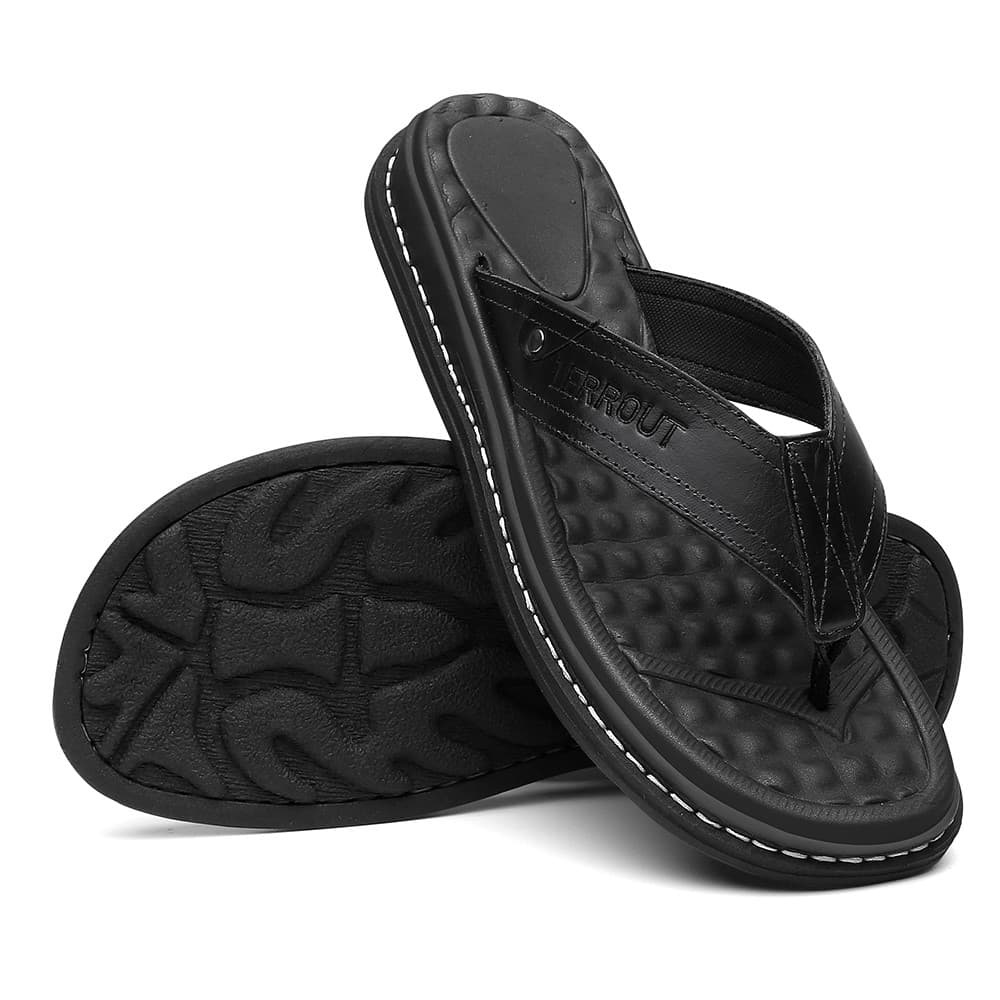 Chinelo Masculino Sandália Ortopédica Couro Legítimo Antistress Confortável