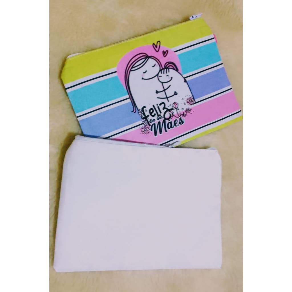 20 Necessaires Branca p/ Sublimação 20x15cm - Tactel c/Nylon