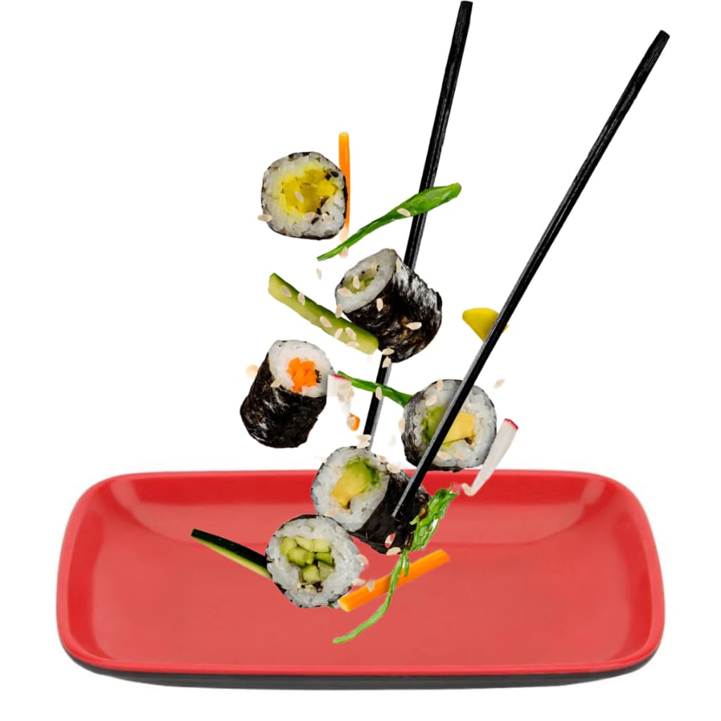 Travessa Japonesa Oriental Melamina Para Sushi 25x15cm