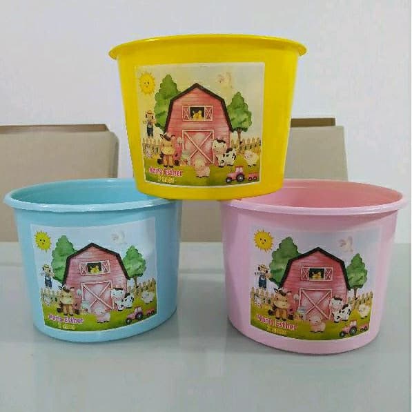 Kit C/10 Balde Pipoca 1,5L Personalizado (Aniversário) estampa permanente