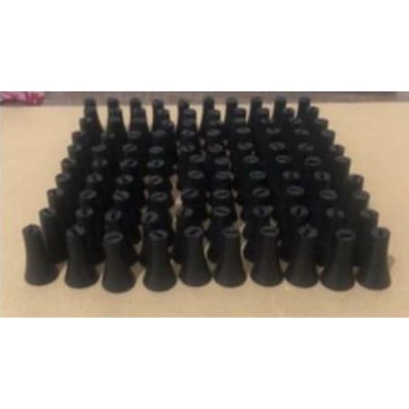 100 borrachas para suporte garra