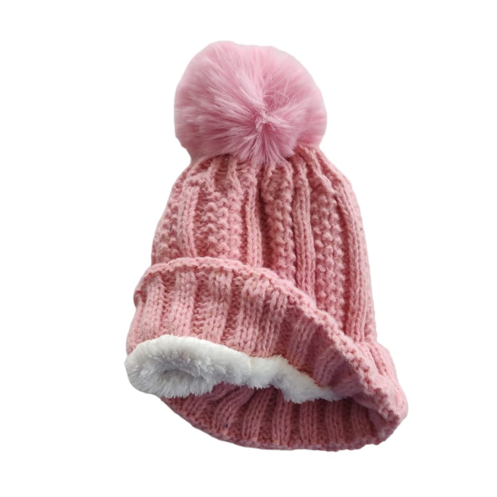 Touca gorro de lã ou forrada peluda quente inverno