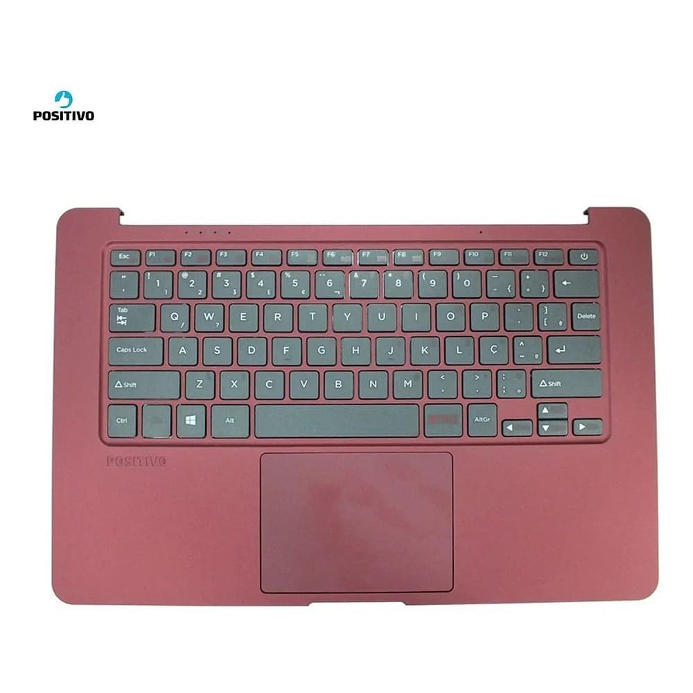 CARCAÇA + TECLADO POSITIVO Q232A VERMELHO