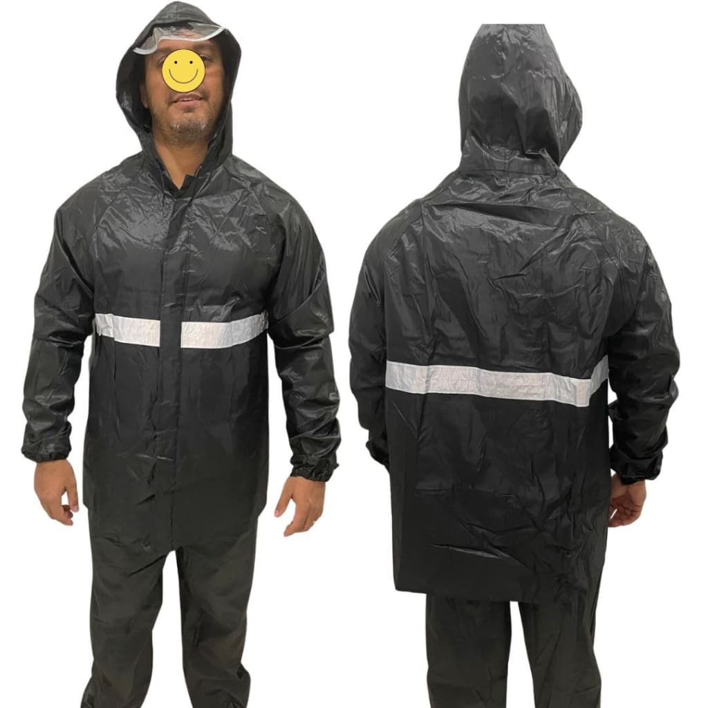 Capa Chuva Motoqueiro Conjunto Nylon Forrada e Reforçada. Masculino/feminino. Guarda chuva, inverno. Moto.