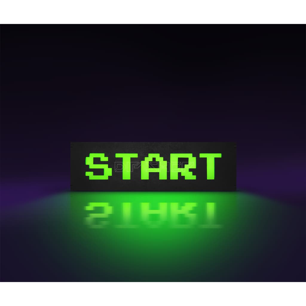 Luminária Gamer Tema Retrô Start Com Led Bivolt