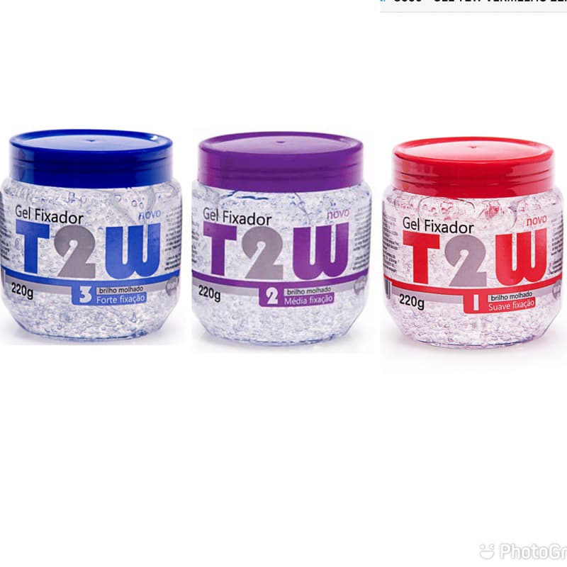 Gel Fixador Modelador Para Cabelo T2W 220g